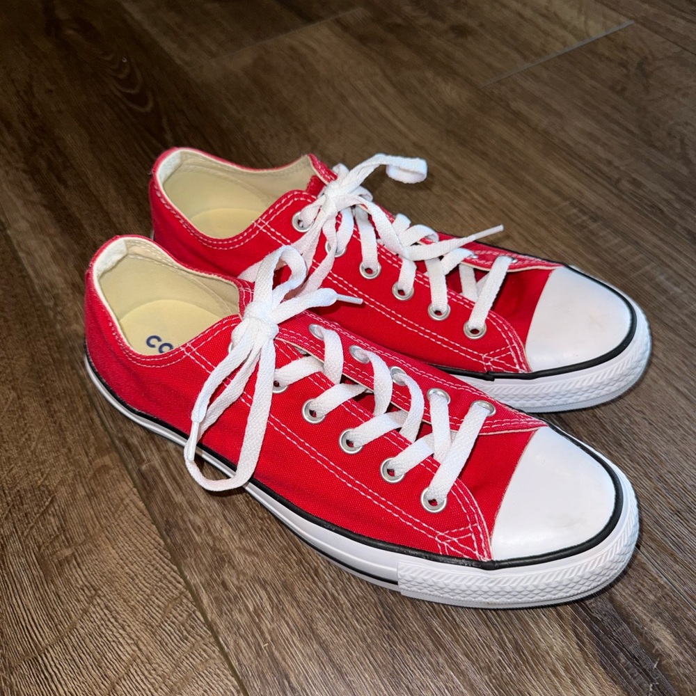NEW Red Converse All Star Sneakers / Shoes - Men's Size 8 / Women's Size 10